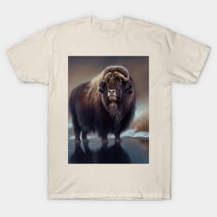 Arctic Muskox - Oil Paint T-Shirt